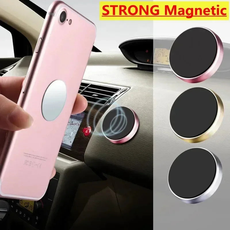 Universal Magnetic Car Phone Holder Magnet Mount Bracket Stick on Car Dashboard Wall All Mobile Phone For iPhone Xiaomi Samsung