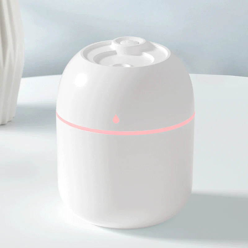 Portable Humidifier 220ml White USB Desktop Indoor Air Atomization Humidifier Household Mute Large Spray Humidifier